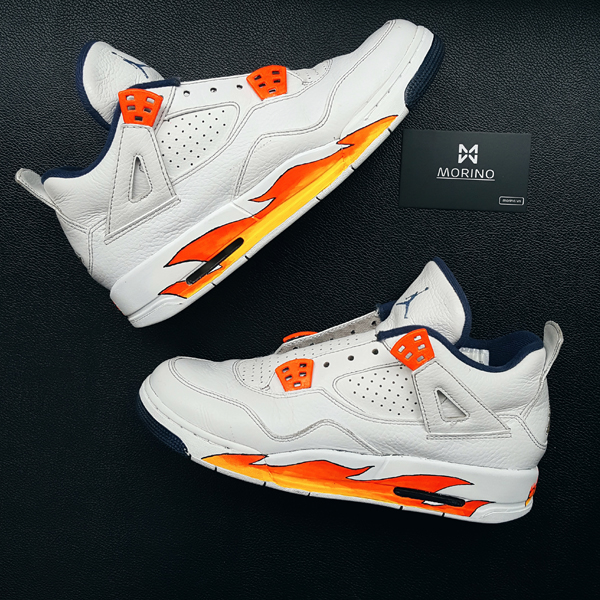 Nike Jordans 4S Flame Customs